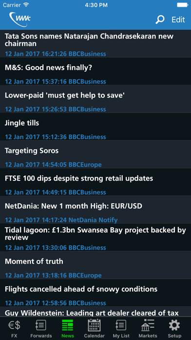 Worldwide Currencies FX, News screenshot 1
