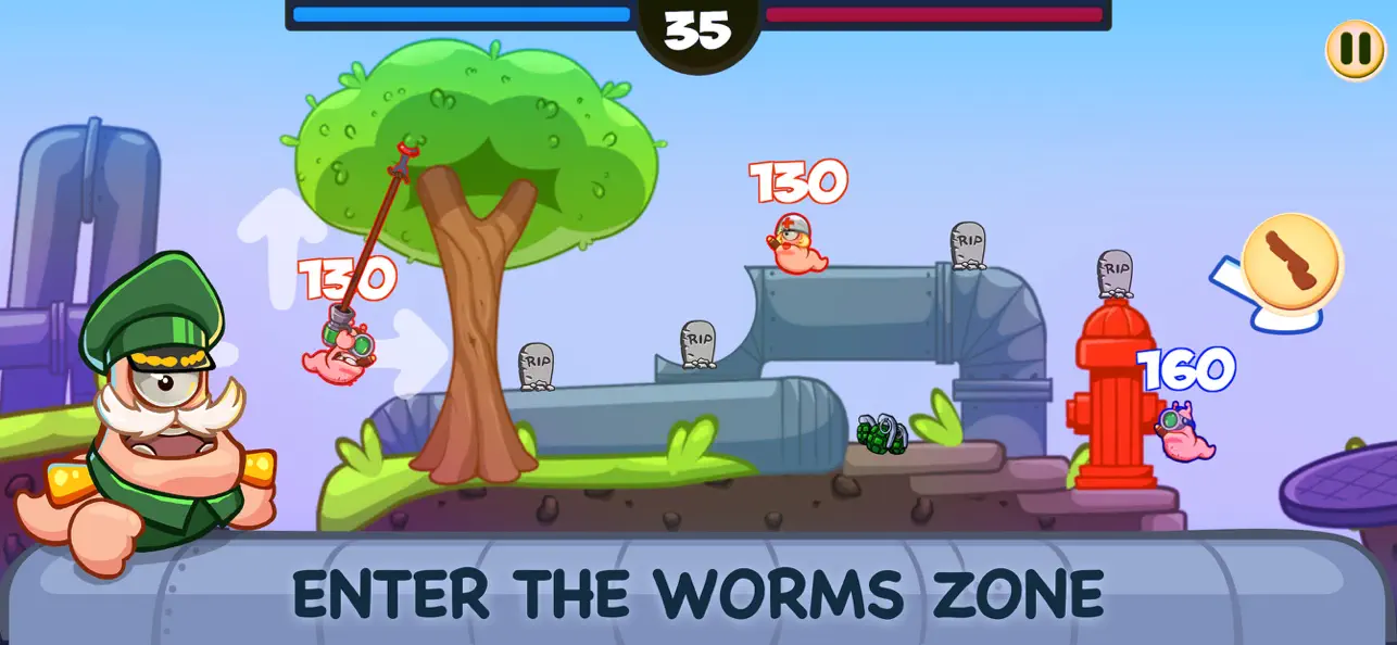 Worm Battle: Wormageddon screenshot 2