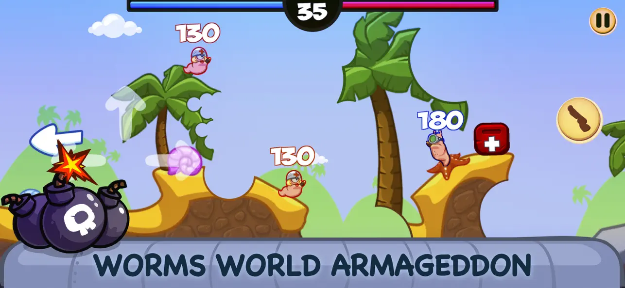 Worm Battle: Wormageddon screenshot 1