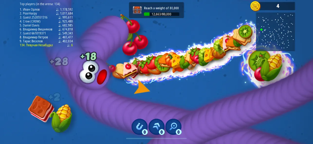 Worms Zone .io — Hungry Snake screenshot 2