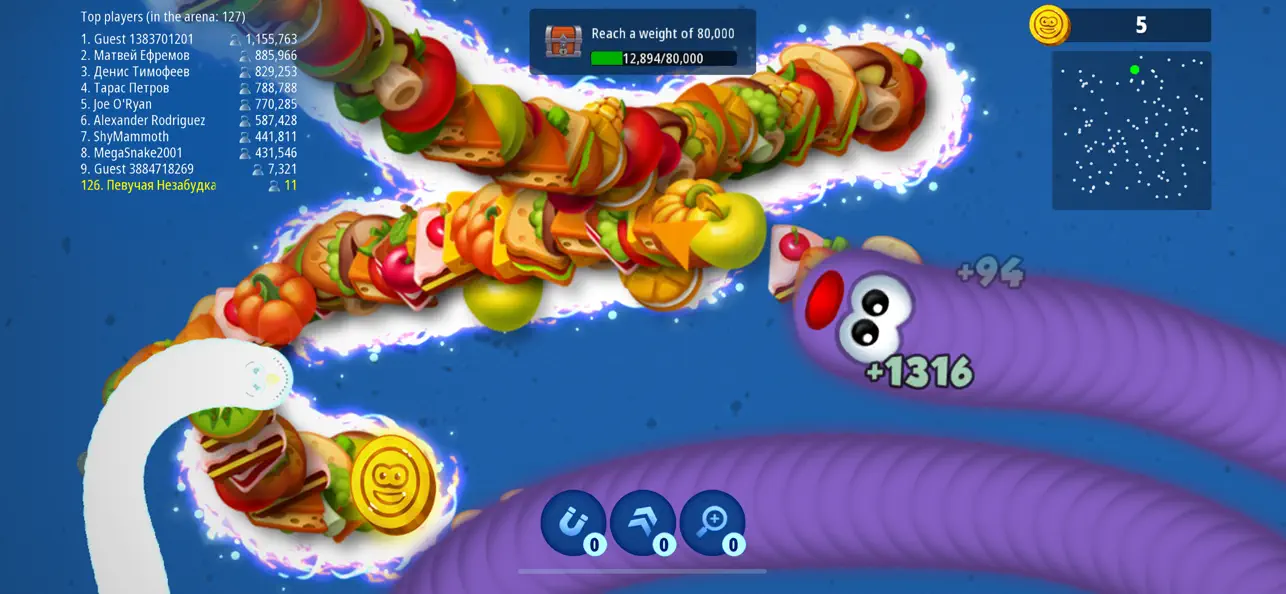 Worms Zone .io — Hungry Snake screenshot 4