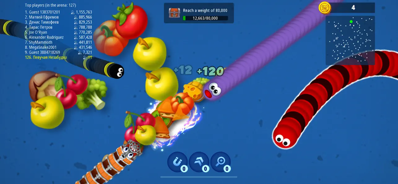 Worms Zone .io — Hungry Snake screenshot 3