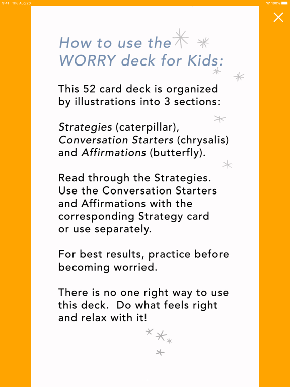 WORRY Deck for Kids screenshot 1