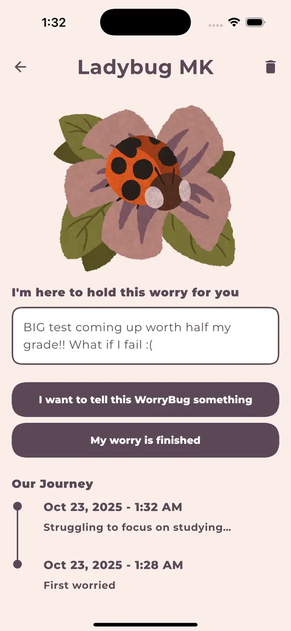 WorryBugs screenshot 2