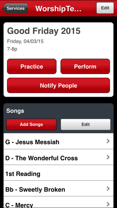 WorshipTeam screenshot 3