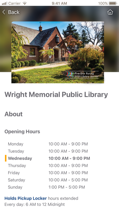 Wright Memorial Public Library screenshot 1