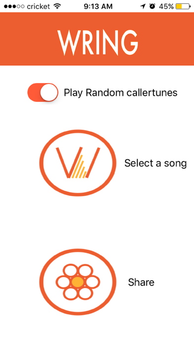 Wring Ringbacktunes Lite App screenshot 1
