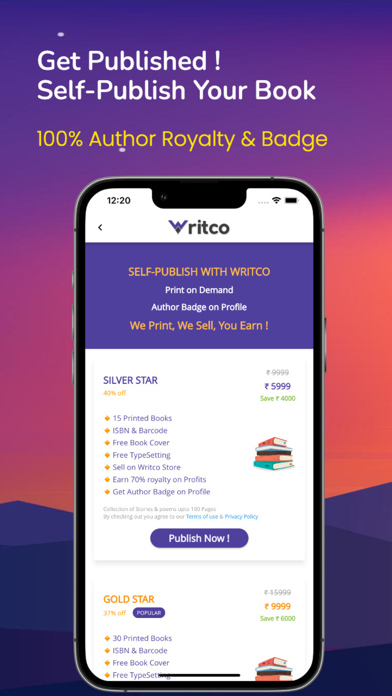 Writco – Write & Publish Books screenshot 1