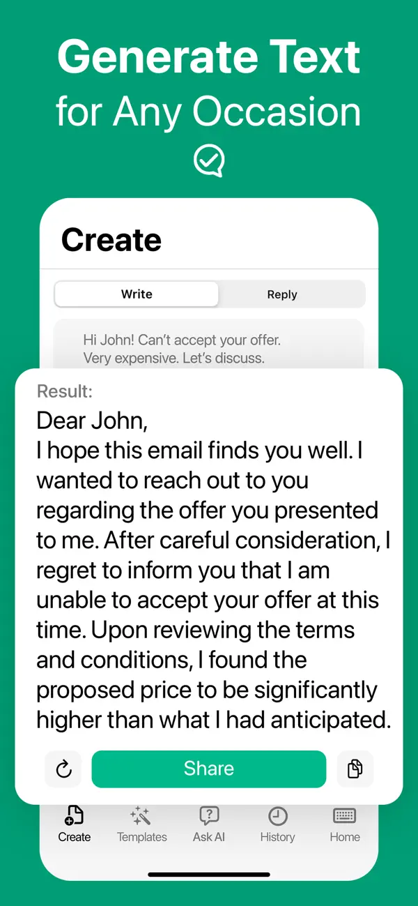 Writely - AI Keyboard & Writer screenshot 1