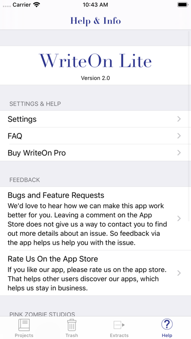 WriteOn Lite screenshot 1