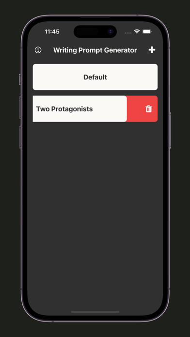 Writing Prompt Generator screenshot 1