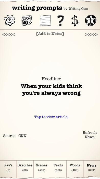 Writing Prompts screenshot 2