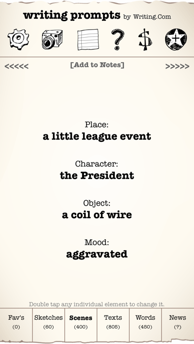 Writing Prompts screenshot 1