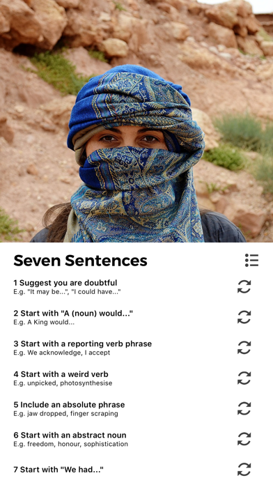 Writing Roulette - Writing app to inspire all authors everywhere screenshot 5