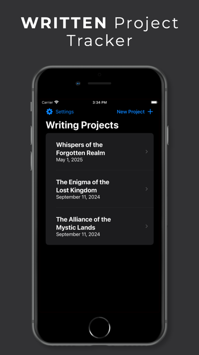 Written - Project Tracker screenshot 3
