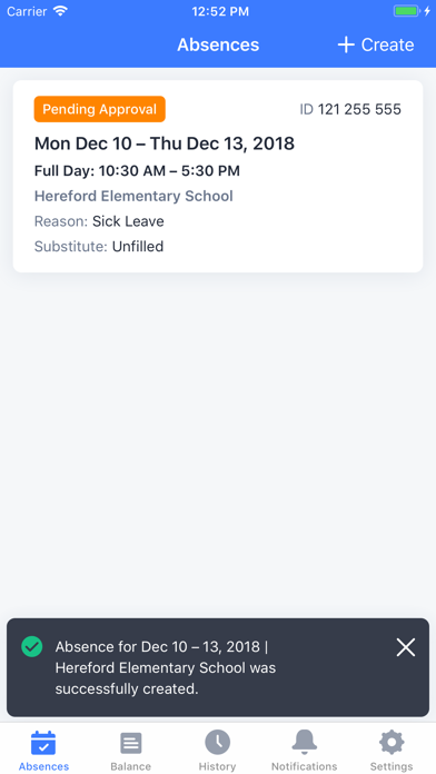 WS+Absences screenshot 1