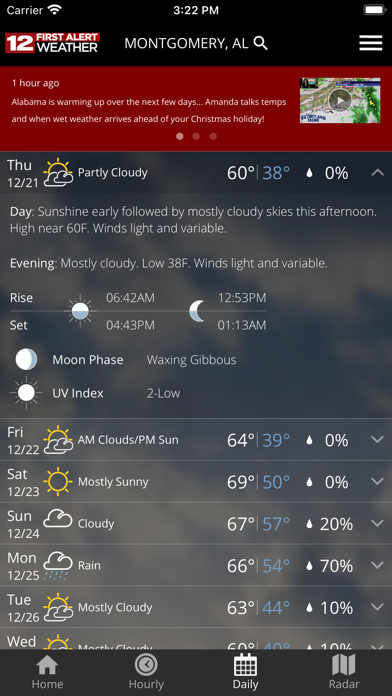 WSFA First Alert Weather screenshot 2