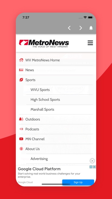 WVMetroNews screenshot 1