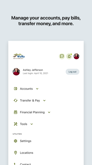 WyHy Mobile Banking screenshot 1