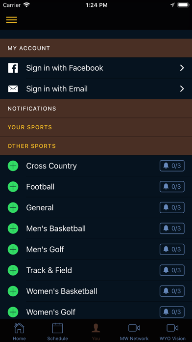 WYO Athletics screenshot 1