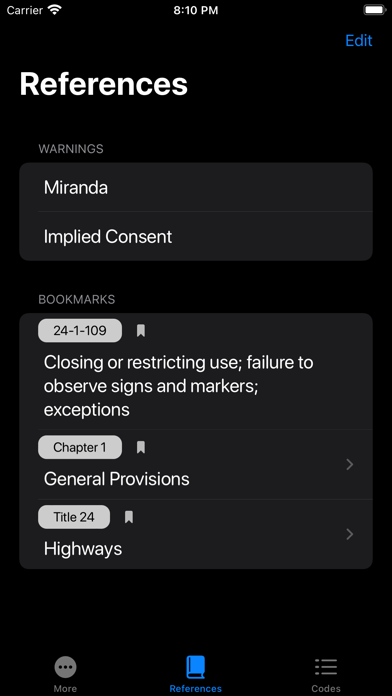 Wyoming Law Codes screenshot 1