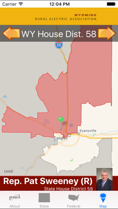 Wyoming Legislators screenshot 2