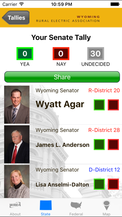 Wyoming Legislators screenshot 3