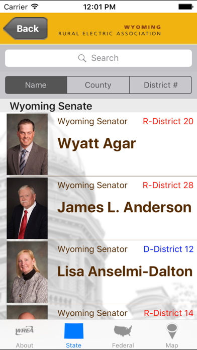 Wyoming Legislators screenshot 1