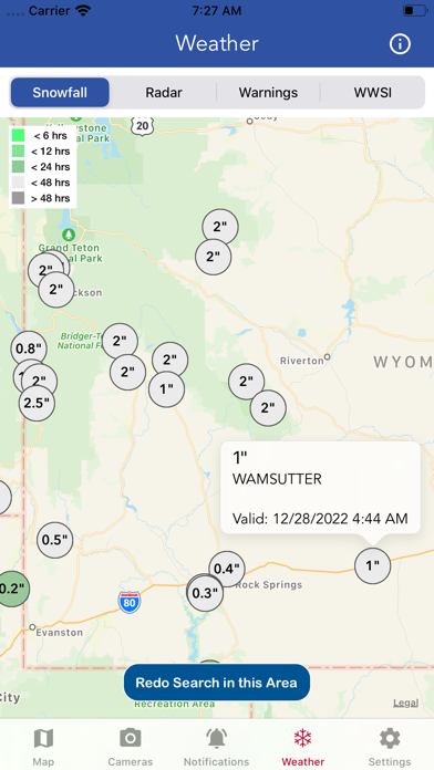 Wyoming Road Conditions screenshot 2