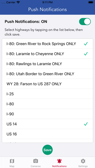 Wyoming Road Conditions screenshot 1