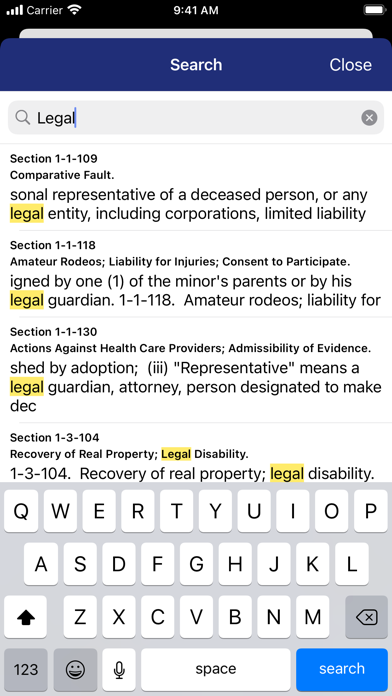 Wyoming Statutes by PocketLaw screenshot 1