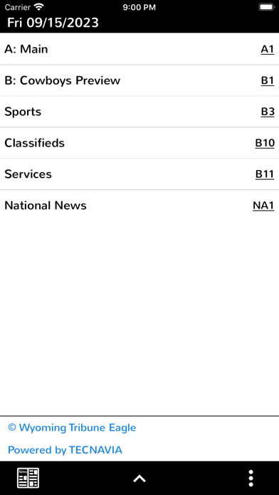 Wyoming Tribune Eagle News screenshot 1
