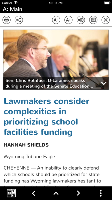 Wyoming Tribune Eagle News screenshot 2