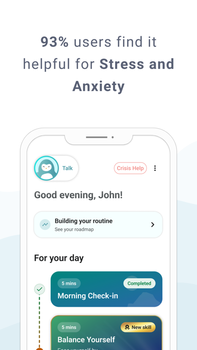 Wysa: Mental Wellbeing AI screenshot 1