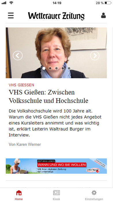 WZ ePaper screenshot 1