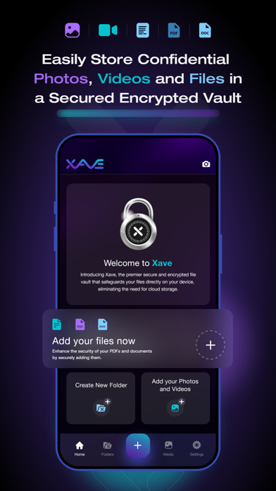 Xave: Encrypted Data Vault screenshot 3