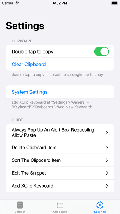 XClip - Toolbox Keyboard screenshot 1