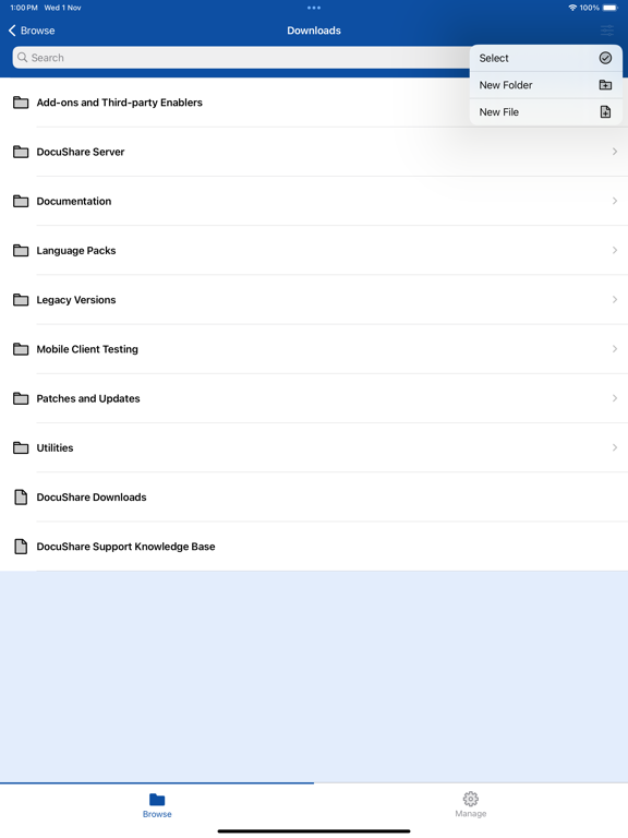 Xerox DocuShare screenshot 5