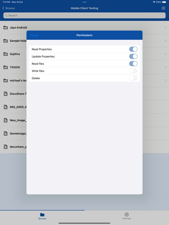 Xerox DocuShare screenshot 4
