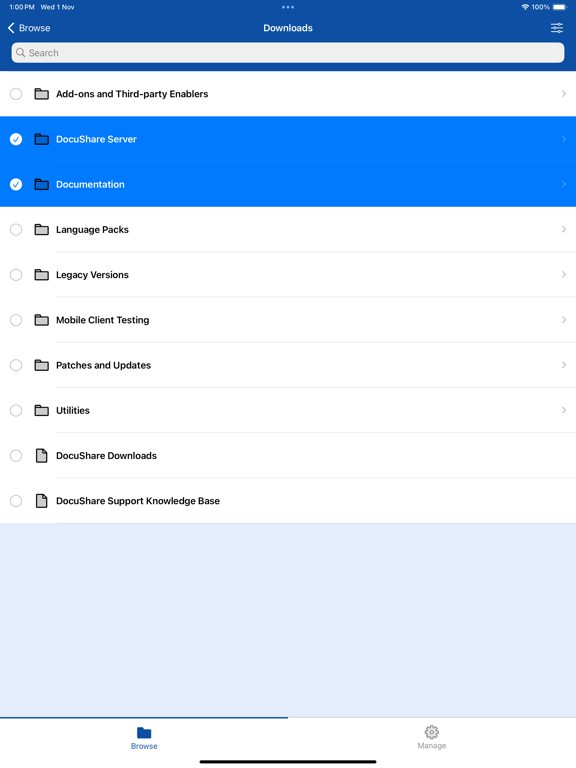 Xerox DocuShare screenshot 8