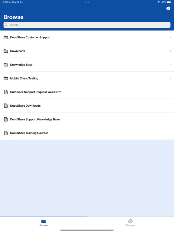 Xerox DocuShare screenshot 3