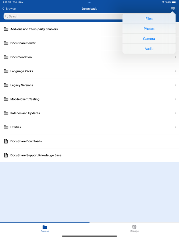 Xerox DocuShare screenshot 6