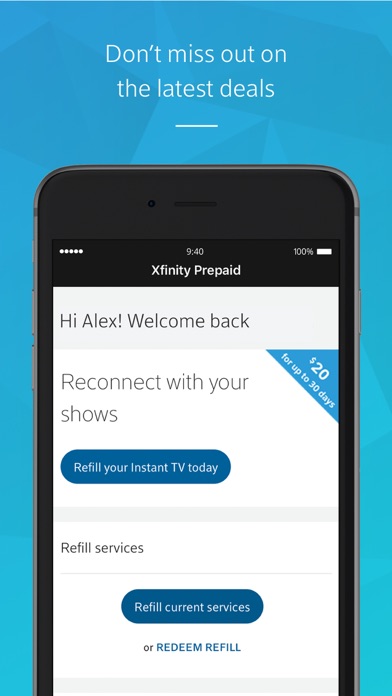 Xfinity Prepaid screenshot 1