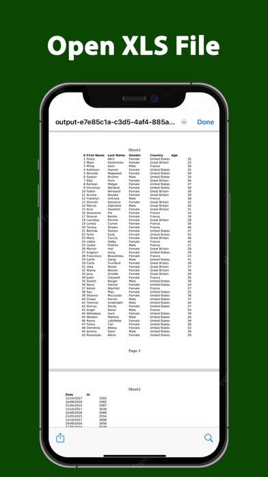 XLS Reader PDF XLSX Converter screenshot 1