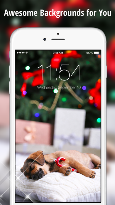 Xmas Themes for iOS 9 - Magic Christmas Wallpapers with Santa Claus & New Year screenshot 1