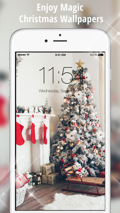 Xmas Themes for iOS 9 - Magic Christmas Wallpapers with Santa Claus & New Year screenshot 5