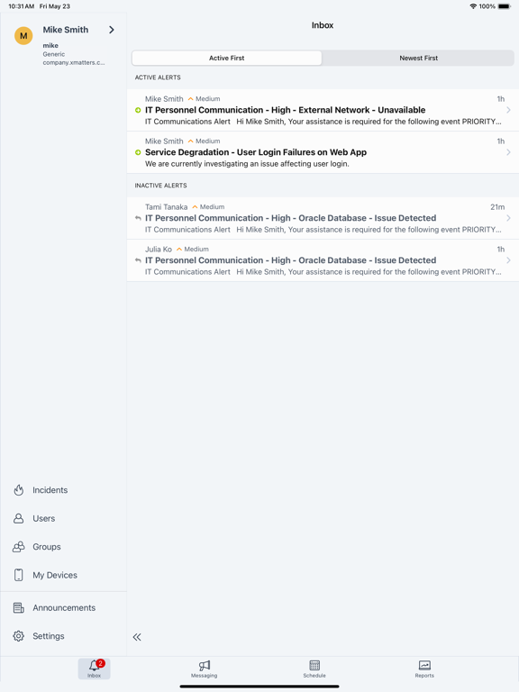 xMatters screenshot 6