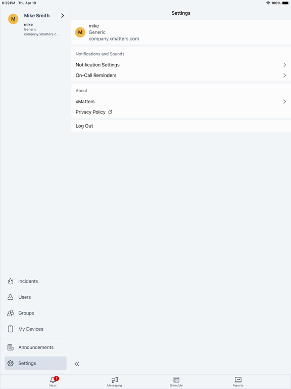 xMatters screenshot 3