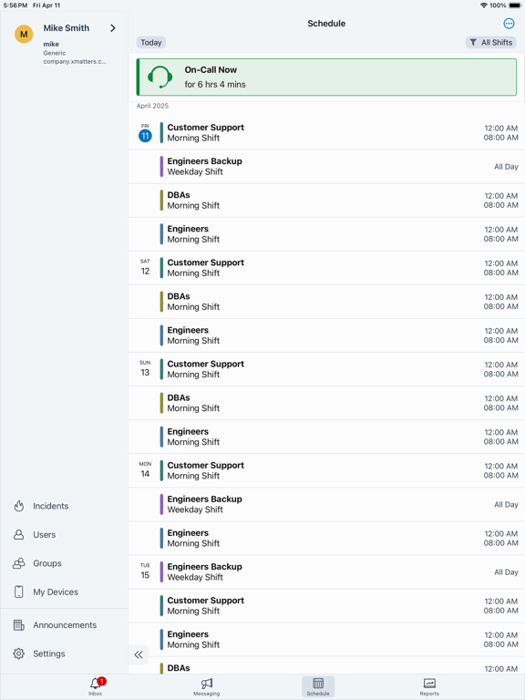 xMatters screenshot 1
