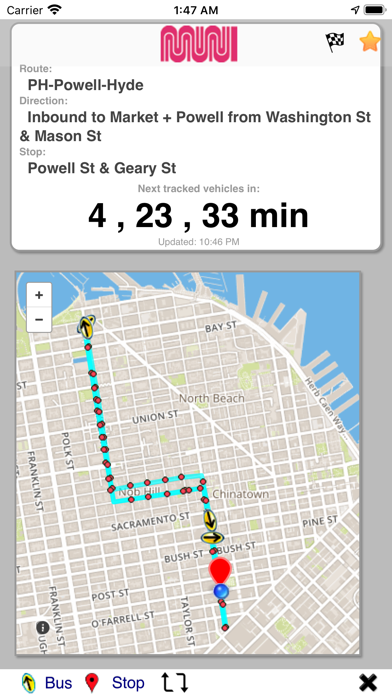 xtBus transit browser screenshot 2